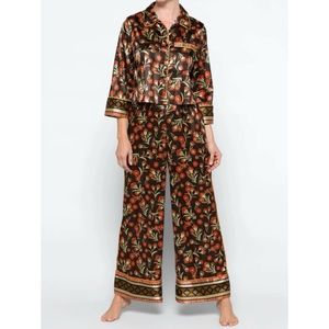 Free People Women’s 2-piece Satin Pajama Set XS